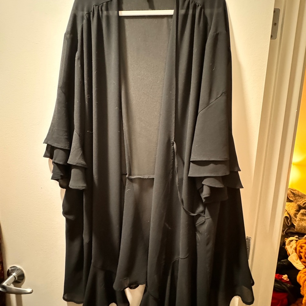 Torrid Black Kimono Sheer